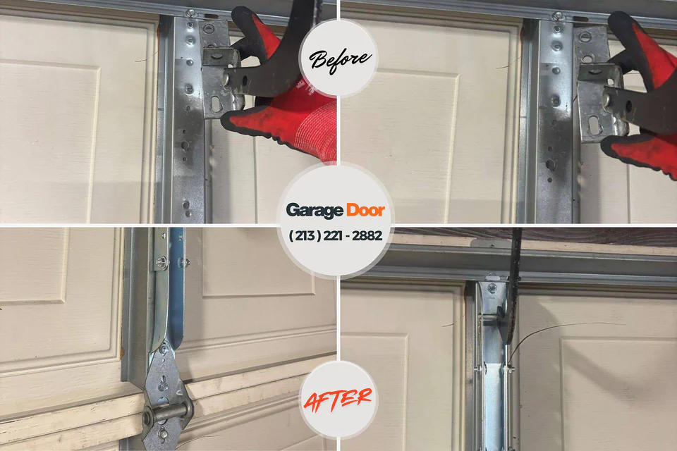 Before and after: garage door company Camp Springs, MD